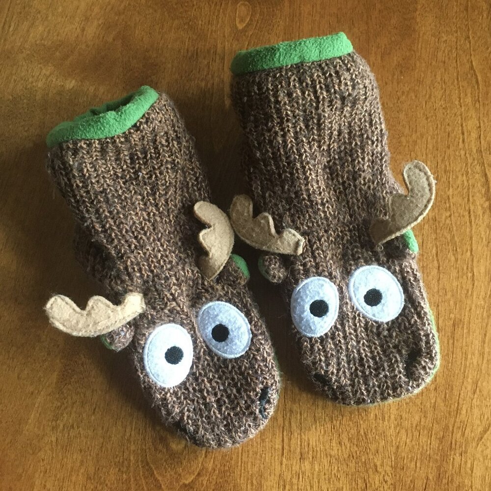 Lazy One toddler moose slippers